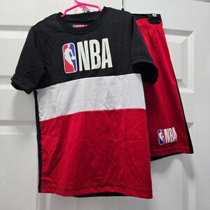 NBA Logo Jersey Shorts Set Youth Small 8